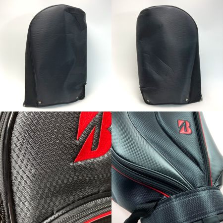  Bridgestone ブリヂストン キャディバッグ CBG422 ブラック×レッド 9型 5分割 軽量ベーシックモデル
