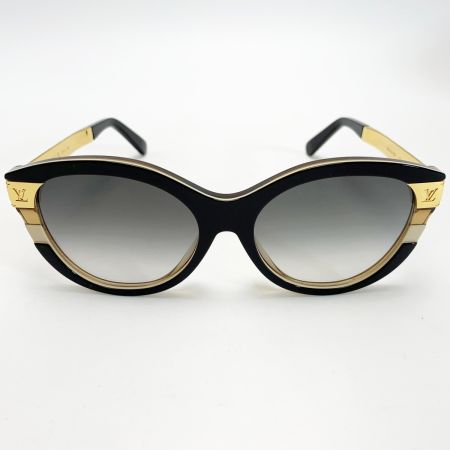  LOUIS VUITTON ルイヴィトン サングラス モノグラム メタルフレーム Z1857E ノワール×ゴールド 箱 袋有