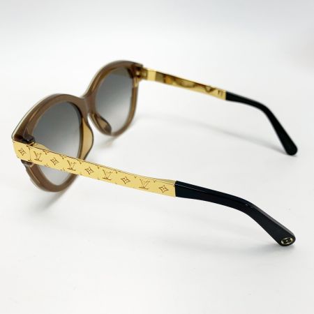  LOUIS VUITTON ルイヴィトン サングラス モノグラム メタルフレーム Z1857E ノワール×ゴールド 箱 袋有