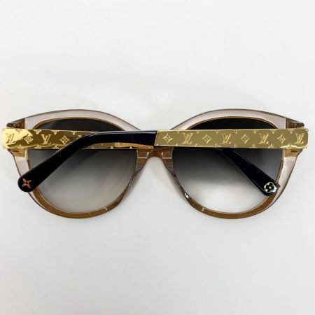  LOUIS VUITTON ルイヴィトン サングラス モノグラム メタルフレーム Z1857E ノワール×ゴールド 箱 袋有
