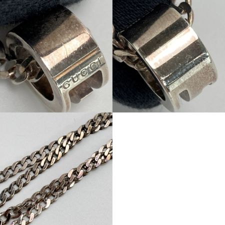  GUUCI カットアウトG ネックレス  シルバー SV925
