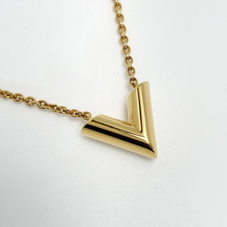  LOUIS VUITTON ルイヴィトン エセンシャルV ネックレス M00857 ゴールド GP 箱・布袋有