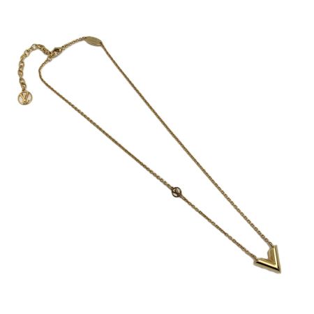  LOUIS VUITTON ルイヴィトン エセンシャルV ネックレス M00857 ゴールド GP 箱・布袋有