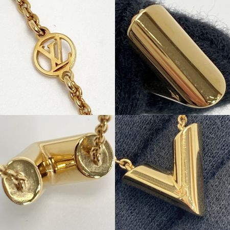  LOUIS VUITTON ルイヴィトン エセンシャルV ネックレス M00857 ゴールド GP 箱・布袋有