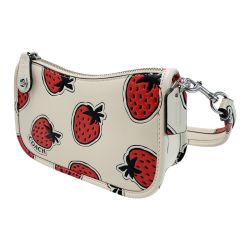 ☆☆ COACH コーチ スウィンガー バッグ 苺 Strawberry CT881 アイボリー ストラップ付 レザー レディース Bランク