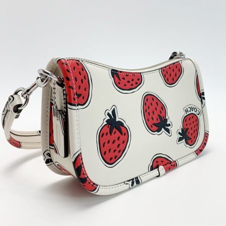  COACH コーチ スウィンガー バッグ 苺 Strawberry CT881 アイボリー ストラップ付 レザー レディース