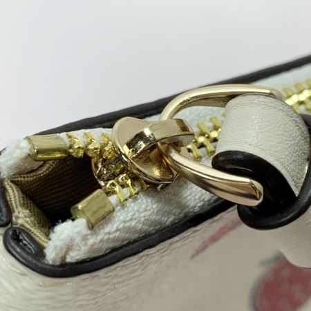  COACH コーチ コーナー ジップ リストレット CBB81 アイボリー ハンドポーチ