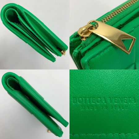  BOTTEGA VENETA ボッテガヴェネタ 財布  マキシイントレチャート スモールカセットコンパクトウォレット パキラートグリーン