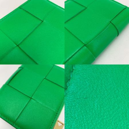  BOTTEGA VENETA ボッテガヴェネタ 財布  マキシイントレチャート スモールカセットコンパクトウォレット パキラートグリーン