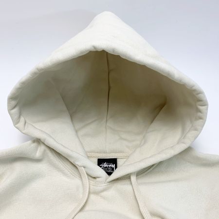  stussy ステューシー パーカー STOCK LOGO アイボリー SIZE XL