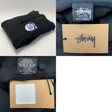  stussy ステューシー パーカー SKATEMAN スケートマン ブラック SIZE XL