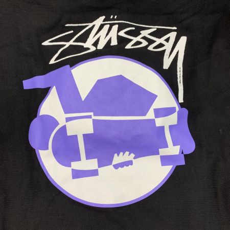  stussy ステューシー パーカー SKATEMAN スケートマン ブラック SIZE XL