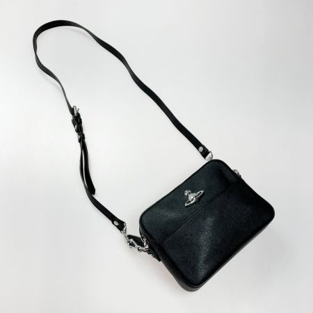  Vivienne Westwood ヴィヴィアン・ウエストウッド SAFFIANO CAMERA BAG カメラバッグ ブラック ショルダーバッグ