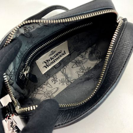  Vivienne Westwood ヴィヴィアン・ウエストウッド SAFFIANO CAMERA BAG カメラバッグ ブラック ショルダーバッグ