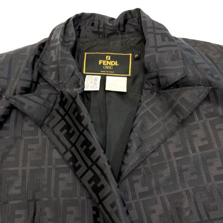  FENDI フェンディ ジャケット ズッカ柄 F093/068 ブラック SIZE 44 レディース