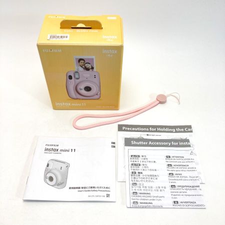 FUJIFILM フジフィルム instax mini11 チェキ 箱付き インスタントカメラ MINI 11 BP PH JP ピンク