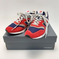 ☆☆ NEW BALANCE ニュー・バランス ローカットスニーカー CM997HBJ レッド SIZE 26cm メンズ Bランク