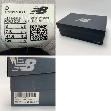  NEW BALANCE ニュー・バランス ローカットスニーカー CM997HBJ レッド SIZE 26cm メンズ