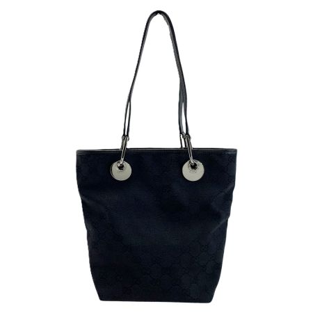  GUCCI グッチ トートバッグ GG キャンバス×レザー 12840 ブラック レディース