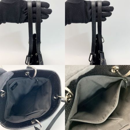  GUCCI グッチ トートバッグ GG キャンバス×レザー 12840 ブラック レディース