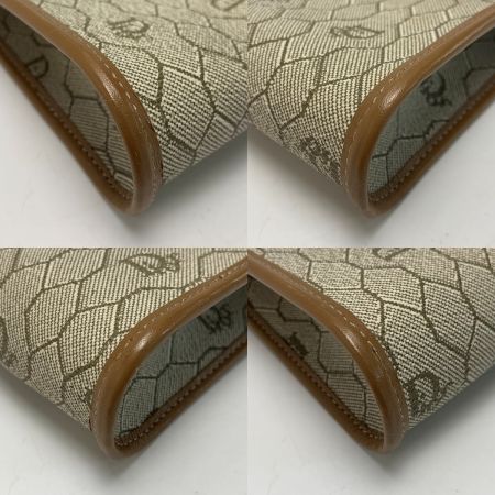  Christian Dior クリスチャンディオール ハニカム・トロッター ベージュ チェーンショルダーバッグ ゴールド金具