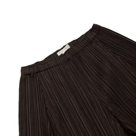  ISSEY MIYAKE イッセイミヤケ PLEATS PLEASE プリーツパンツ PP11-JF423 ブラウン サイズ 2 レディース