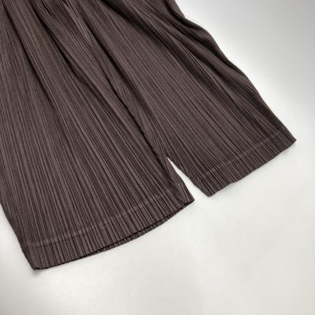  ISSEY MIYAKE イッセイミヤケ PLEATS PLEASE プリーツパンツ PP11-JF423 ブラウン サイズ 2 レディース