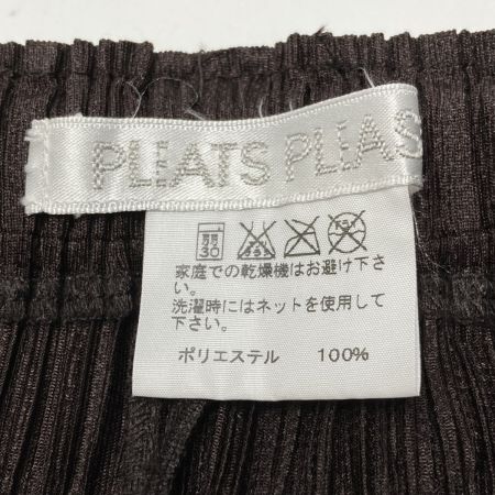  ISSEY MIYAKE イッセイミヤケ PLEATS PLEASE プリーツパンツ PP11-JF423 ブラウン サイズ 2 レディース