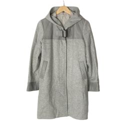 ☆☆ balmain バルマン コート ウールコート 1779B ライトグレー サイズ 11号 レディース Bランク