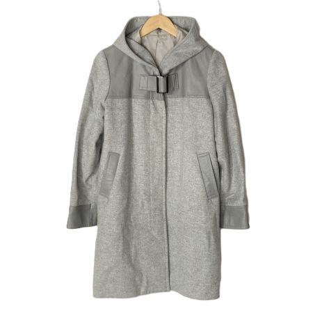  balmain バルマン コート ウールコート 1779B ライトグレー サイズ 11号 レディース