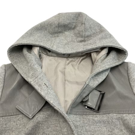  balmain バルマン コート ウールコート 1779B ライトグレー サイズ 11号 レディース