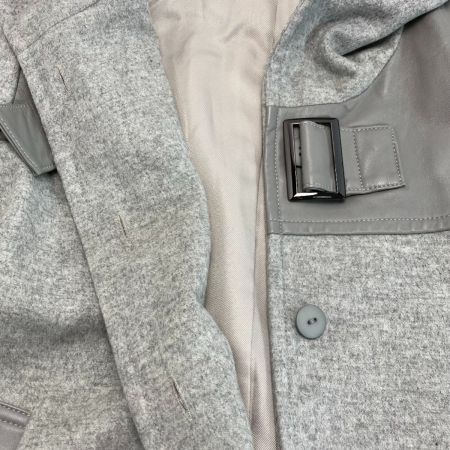  balmain バルマン コート ウールコート 1779B ライトグレー サイズ 11号 レディース