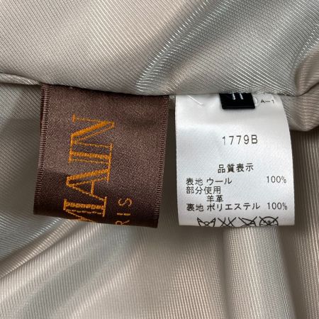  balmain バルマン コート ウールコート 1779B ライトグレー サイズ 11号 レディース
