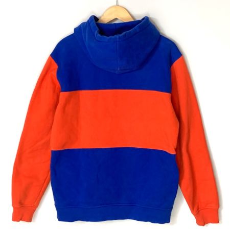  SUPREME x Champion コラボ プルオーバー パーカー Champion オレンジ×ブルー サイズ M メンズ