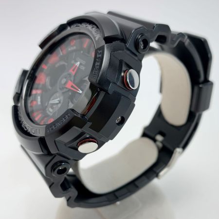  CASIO カシオ G-SHOCK クロノグラフ GA-200SH-1AJF ブラック×レッド クォーツ ラバー