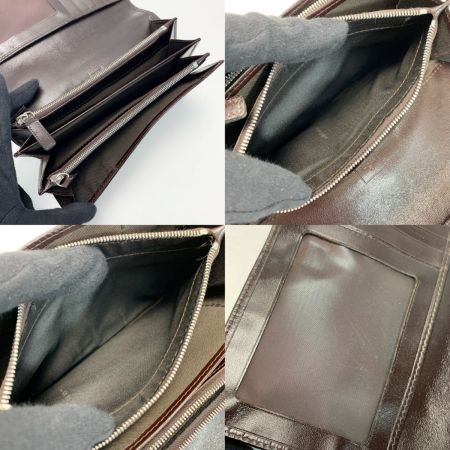  FENDI フェンディ 2つ折り長財布  ズッカ 07-15991 ブラウン キャンバス×レザー ガンチーニ金具