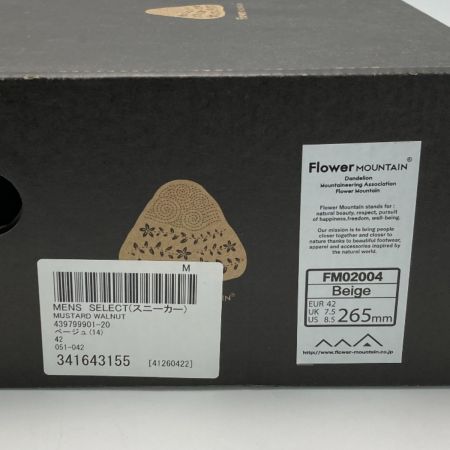 FLOWERMOUNTAIN シューズ FM02004 ベージュ SIZE 26.5cm メンズ 箱付き