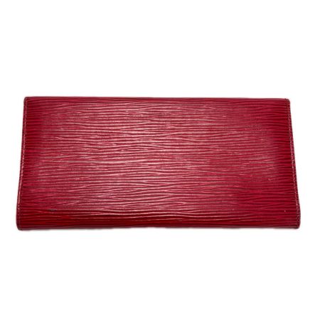 LOUIS VUITTON ルイヴィトン エピ ポルト エン 3 カルト クレディ M65357 レッド 札入れ