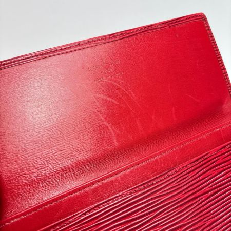 LOUIS VUITTON ルイヴィトン エピ ポルト エン 3 カルト クレディ M65357 レッド 札入れ