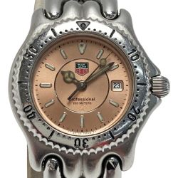 ☆☆ TAG HEUER タグホイヤー セル デイト WG131D ピンク クォーツ レディース 腕時計 Cランク
