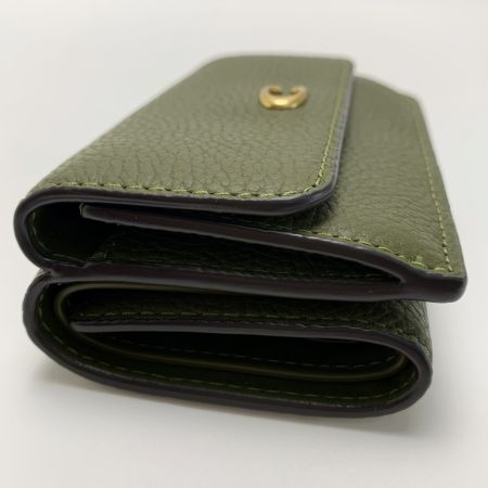  COACH コーチ 3つ折り財布 Cロゴ ミニ トライフォールド CM437 カーキ レディース