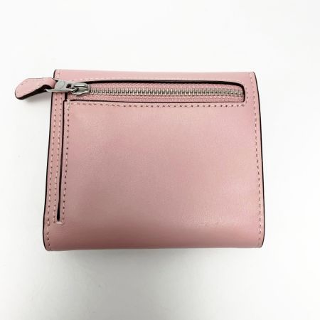 COACH コーチ 3つ折り財布 Cロゴ CF937 ピンク×ブラウン