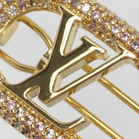  LOUIS VUITTON ルイヴィトン バレッタ マイLV チェーン ストラス ラインストーン M02088 ヘアクリップ GP 箱・布袋有