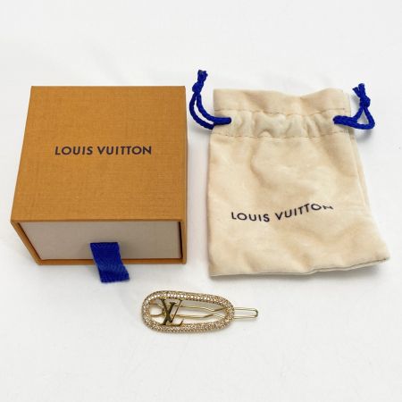  LOUIS VUITTON ルイヴィトン バレッタ マイLV チェーン ストラス ラインストーン M02088 ヘアクリップ GP 箱・布袋有