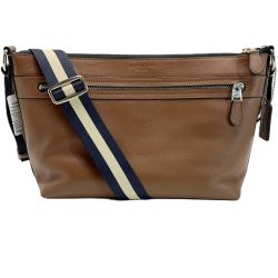 ☆☆ COACH コーチ ショルダーバッグ F54796 ブラウン メンズ レザー Bランク