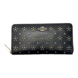 ☆☆ COACH コーチ ラウンドファスナー財布 F53638 ブラック Bランク