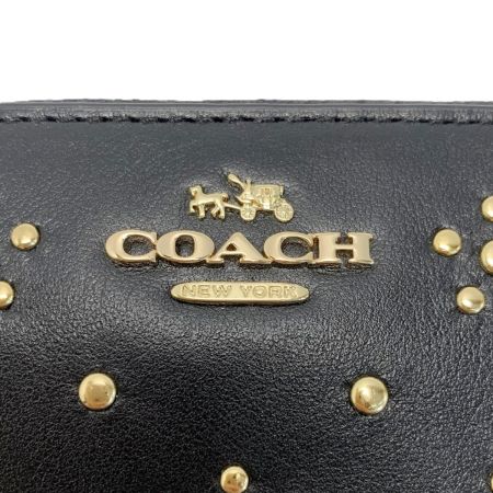  COACH コーチ ラウンドファスナー財布 F53638 ブラック