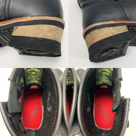 AVIREX アビレックス エンジニアブーツ ブラック レザー SIZE 25cm 