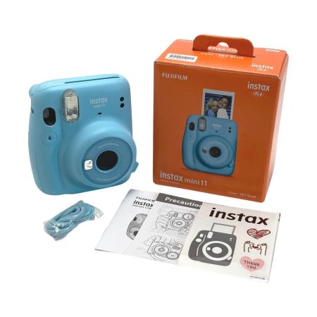  FUJIFILM フジフィルム instax mini11 チェキ 箱付き インスタントカメラ スカイブルー