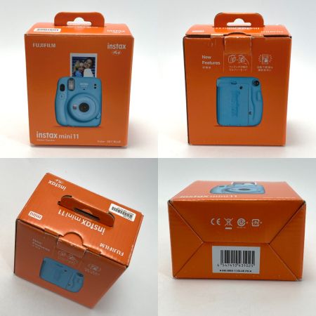  FUJIFILM フジフィルム instax mini11 チェキ 箱付き インスタントカメラ スカイブルー